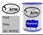 Preview: Ford, Gray, JS / M7432: 500ml Lackdose, von ATW Autoteile West.